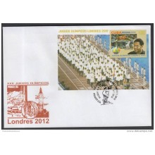 2012-FDC-18 CUBA 2012 FDC. LONDOS OLIMPIC GAMES. JUEGOS OLIMPICOS DE LONDRES