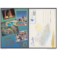 2004-EP-70 CUBA 2004. POSTAL STATIONERY. SANTIAGO DE CUBA. HOTEL SANTIAGO. VISTAS TURISTICAS. VENDIDAS EN CUC. UNUSED.