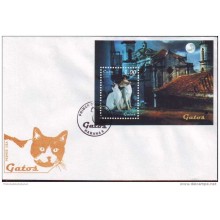 2009-FDC-16 CUBA FDC COMPLETE SET 2009 MNH CATS FELINE. GATOS. FELINOS.