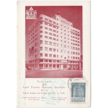 TMA-141 CUBA REPUBLICA 1956. MAXIM CARD. INAUGURACION GRAN TEMPLO MASONICO. MASONERIA.