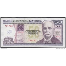 2013-BK-40 CUBA 2013 50 PESOS CALIXTO GARCIA. REEMPLAZO REPLACEMENT. XF. SERIE BZ.