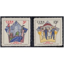 1963.84 CUBA 1963 MNH. Ed.1005-06. PRIMERO DE MAYO. LABOR DAY.