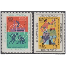 1969.66 CUBA 1969 MNH. Ed.1642-43. OIT ORGANIZACION INTERNACIONAL DEL TRABAJO.
