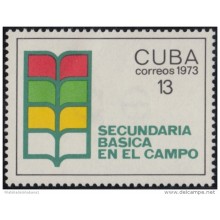 1973.100 CUBA 1973 MNH. Ed.2046. SECUNDARIA BASICA EN EL CAMPO. EDUCACION EDUCACION.