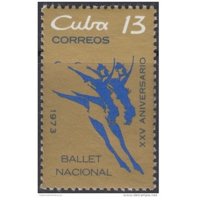 1973.109 CUBA 1973 MNH. Ed.2085. 25 ANIV BALLET NACIONAL ALICIA ALONSO.