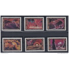 1974.86 CUBA 1974 MNH. Ed.2124-29 COSMOS DEL FUTURO. ART ASTRONAUTICS RUSIA RUSSIA.