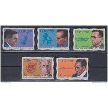 1974.90 CUBA 1974 MNH. Ed.2143-47. 50 ANIV ORQUESTA FILARMONICA DE LA HABANA, MUSIC MUSICA.
