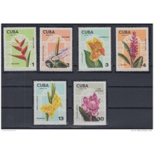 1974.91 CUBA 1974 MNH. Ed.2148-2153. FLORES DE JARDIN, GARDEN FLOWERS.