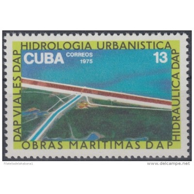 1975.100 CUBA 1975 MNH. Ed.2266. OBRAS MARITIMAS HIDROLOGIA URBANISTICA.