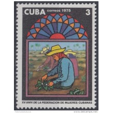 1975.95 CUBA 1975 MNH. Ed.2238. XV ANIV FEDERACION MUJERES CUBANAS FMC.