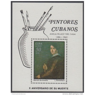 1978.90 CUBA 1978 MNH. Ed.2511. HF PINTORES CUBANOS ARTE ART AMELIA PELAEZ.