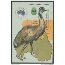 1984.115 CUBA 1984 MNH. Ed.3033. HF EXPO INTERNACIONAL AUSIPEX, AUSTRALIA. EMU.