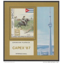 1987.64 CUBA 1987 MNH. Ed.3272. HF EXPO INTERNACIONAL CAPEX CANADA MAMBI MAIL.