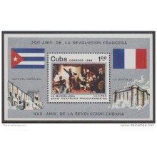 1989.78 CUBA 1989 MNH. Ed.3458. HF 200 ANIV REVOLUCION FRANCESA FRANCE REVOLUTION PHILEXFRANCE.