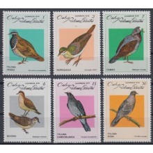 1979.104 CUBA 1979 MNH. Ed.2535-40. PALOMAS SILVESTRES, BIRDS, PIGEON, PERDIZ, CAMAO, BOYERO.