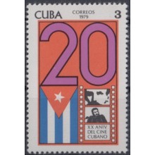 1979.108 CUBA 1979 MNH. Ed.2551. XX ANIV CINE CUBANO, CINEMA, MOVIE.