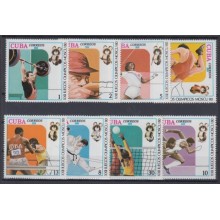 1980.61 CUBA 1980 MNH. Ed.2622-29. MOSCU OLYMPIC GAMES. OLIMPIADAS RUSIA RUSSIA.