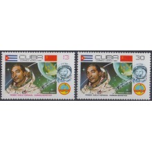 1980.68 CUBA 1980 MNH. Ed.2669-70. ARNALDO TAMAYO SOYUZ RUSSIA COSMOS ASTRONAUTICS.