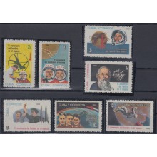 1966.86 CUBA 1966 MNH. Ed.1321-27. 5 ANIV HOMBRE EN EL ESPACIO. YURI GAGARIN SPACE COSMOS.