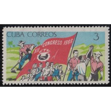 1966.92 CUBA 1966 MNH. Ed.1361. XII CONGRESO CTC.
