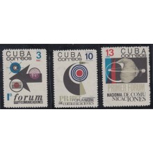 1966.103 CUBA 1966 MNH. Ed.1414-16. FORUM DE COMUNICACIONES.