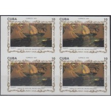 1993.158 CUBA 1993. Ed.3837. 30c IMPERFORATED PROOF NO GUM. ART SOROLLA OF NATIONAL MUSEUM.
