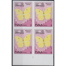 1993.162 CUBA 1993. Ed.3859. 5c IMPERFORATED PROOF NO GUM. MARIPOSAS BUTTERFLIES