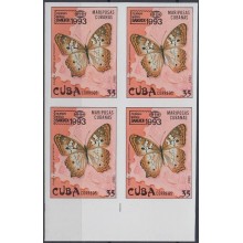 1993.167 CUBA 1993. Ed.3862 35c IMPERFORATED PROOF NO GUM. MARIPOSAS BUTTERFLIES