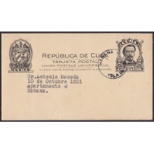 1944-CE-11 CUBA REPUBLICA. 1944. SPECIAL CANCEL RADIO SONDA. BLUE CANCEL.