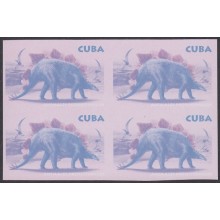 2006.470 CUBA 2006 IMPERFORATED PROOF ERROR WITHOUT COLOR. DINOSAUR DINOSAURIOS BLOCK 4.