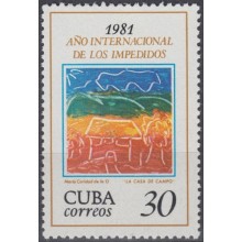 1981.92 CUBA Ed.2743. 1981. MNH. AÑO INTERNACIONAL DE LOS IMPEDIDOS FISICOS IMPAIRED PHYSICAL.