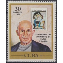 1981.97 CUBA Ed.2763. 1981. MNH. CENTENARIO NACIMIENTO DE PABLO PICASSO, ART.