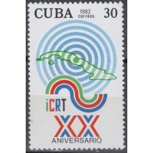 1982.96 CUBA Ed.2826. 1982. MNH. 20 ANIV ICRT CINE CINEMA MOVIE.