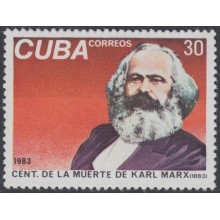 1983.103 CUBA Ed.2892. 1983. MNH. CENT CARLOS MARX KARL MARX COMMUNISM.