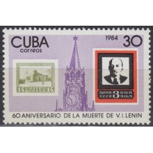 1984.131 CUBA Ed.2987. MNH. 1984. 60 ANIV MUERTE DE LENIN, RUSSIA, RUSIA REVOLUCION DE OCTUBRE.