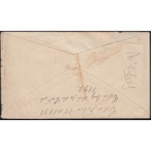 1891-H-16 CUBA SPAIN ESPAÑA. ALFONSO XIII. 1891. 5c SOBRE DE PINAR DEL RIO A COLOMBRES, SANTANDER.