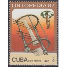 1987.80 CUBA Ed.3263. MNH. 1987. ORTOPEDIA 87 MEDICINE MEDICINA.