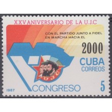 1987.82 CUBA Ed.3247. MNH. 1987. 25 ANIV UJC. ERNESTO CHE GUEVARA.