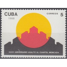 1988.109 CUBA. Ed.3376. 1988. MNH. 35 ANIV ASALTO AL MONCADA BARRACKS.