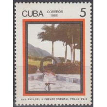 1988.110 CUBA. Ed.3330. 1988. MNH. 25 ANIV FRENTE ORIENTAL FRANK PAIS.