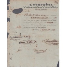 BON-303 CUBA ESPAÑA SPAIN. 1841. BONO 400$ COMPAÑIA DE MINAS DE CARBON PIEDRA.