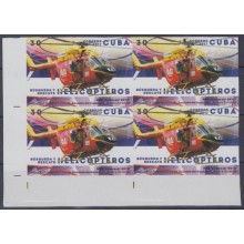 2018.53 CUBA 2018 MNH. IMPERF PROOF. 30c HELICOPTEROS RESCATE. HELICOPTER. NEW ZEALAND KAWASAKI BK117.