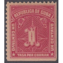 1914.30 CUBA. 1914. Ed.5. MNH. TASAS POR COBRAR. POSTAGE DUE.