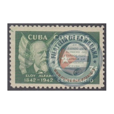 1943-77 CUBA REPUBLICA. 1943. ELOY ALFARO, PRESIDENTE DE ECUADOR. MH.