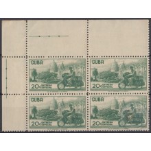 1958-340 CUBA REPUBLICA. 1958. Ed.736. 20c ENTREGA ESPECIAL DELIVERY, MNH, MOTO, MOTOCYCLE.