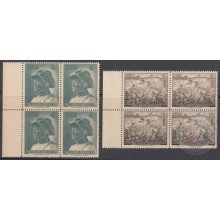 1958-342 CUBA REPUBLICA. 1958. Ed.773-74. TOMA DE SAN JUAN, TEODORE ROOSEVELT. LIGERAS  MANCHAS.