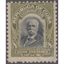 1911-145 CUBA REPUBLICA. 1911. 8c. CALIXTO GARCIA. PATRIOTAS. Ed.193. MNH.