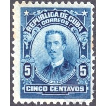 1911-144 CUBA REPUBLICA. 1911. 5c. IGNACIO AGRAMONTE. PATRIOTAS. Ed.192. MNH.