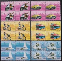 2018.125 CUBA MNH 2018. TRANSPORTE TURISTICO, BYCICLE, CYCLE, BUS, OLD TAXI. BLOCK 4.