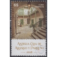 2018.104 CUBA MNH 2018. CASA FRANCISCO ARANGO Y PARREÑO, HAVANA COLONIAL ARCHITECTURE.